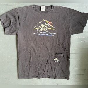 Vintage Alore Made in USA  Dolphin Tee One Size Fits Most